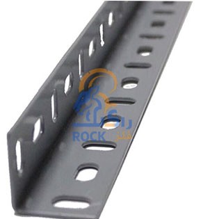 نبشی قفسه انباری پیچ و مهره ای طوسی